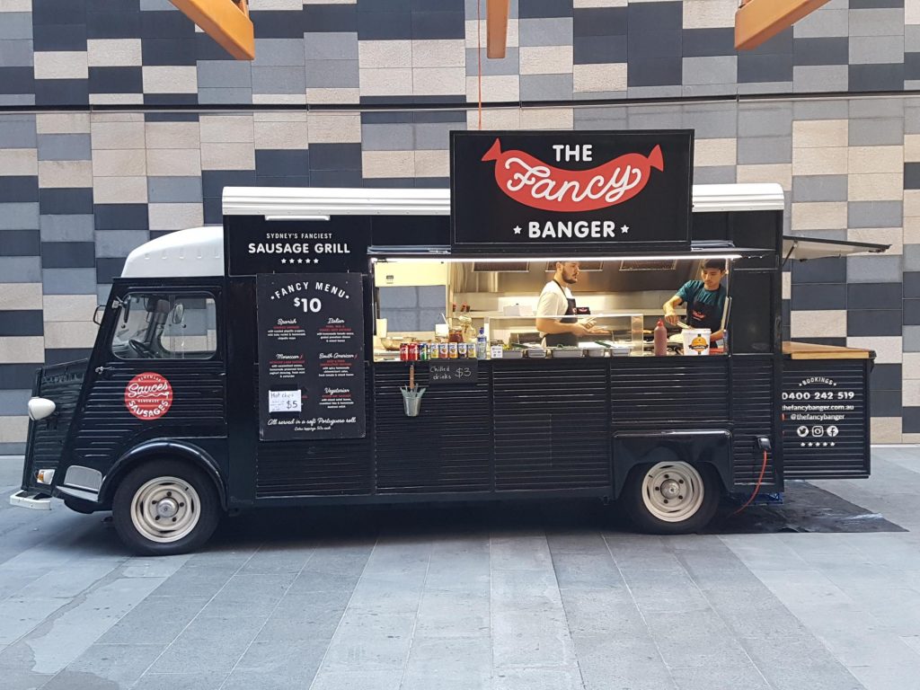 Fancy Banger Food Truck at Shelley Street Sydney