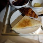 Toast and Croissant Breakfast on Malaysia Airlines Business Class