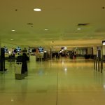 Very quiet at Sydney International Airport