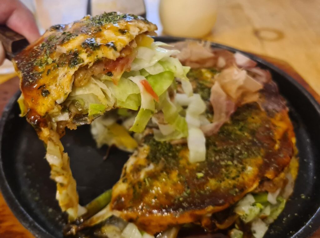 Okonomiyaki at Seiryu Japanese Restaurant Bangkok