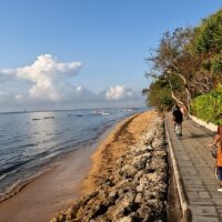 Ride a bike along the Sanur Beach Promenade