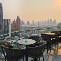 Outdoor section of Aire Rooftop Bar Soi 24 Sukhumvit Bangkok